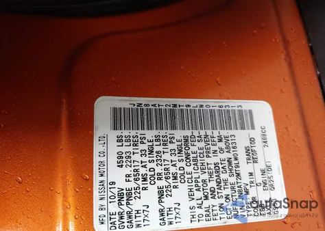 2020 Nissan Rogue Sv Fwd z USA, uszkodzony, nr VIN JN8AT2MT9LW016313